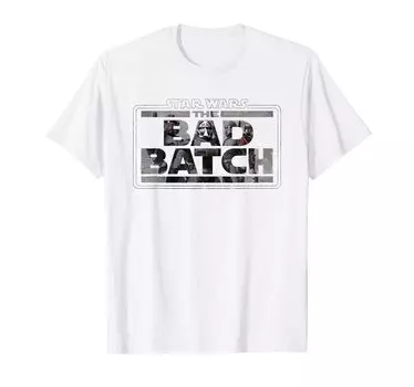 Футболка со шлемом-разрушителем из Star Wars Bad Batch белый