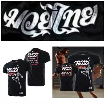 Футболка со скелетом MUAY THAI COMBAT, кикбоксинг, 3D принт, для мужчин и женщин, унисекс, с коротким рукавом, с круглым вырезом, MMA Mix, тренировка по боевым искусствам, борьба S