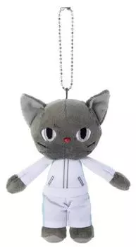 Футболка средней школы Тобинеко Аоба Джосай с плюшевой игрушкой на цепочке из шариков Haikyu!!