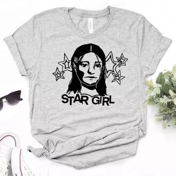 Футболка Star Girl Y2k, женская забавная футболка, женская уличная одежда, одежда в стиле аниме 2000-х годов M