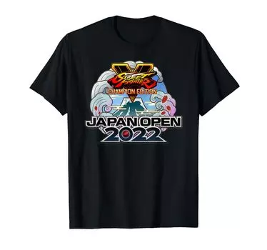 Футболка Street Fighter V Champion Edition Japan Open 2022 с большим логотипом [официальная]