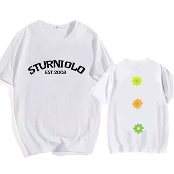 Футболка Sturniolo Triplets Let s Trip, мужские футболки высокого качества из 100% хлопка, повседневная летняя футболка с короткими рукавами и круглым вырезом Harajuku S чёрный