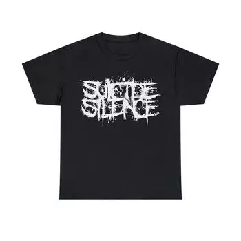 Футболка Suicide Silence, 230 г/м, 100% хлопок, Deathcore, Whitechapel, Chelsea Grin, Carnifex, Lorna Shore, Thy Art Is Murder, унисекс, плотная хлопковая футболка XXS чёрный