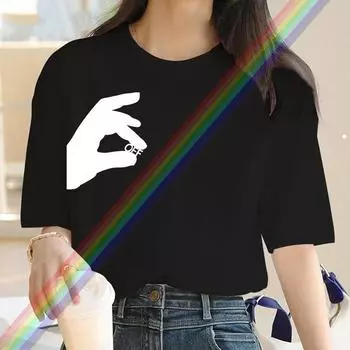 Футболка Summer Fun с рисунком из мультфильма для женщин, модная дышащая одежда Y2K, свободный повседневный топ с коротким рукавом для женщин S