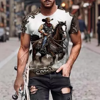 Футболка Summer Rock с 3D-принтом, свободные повседневные футболки с круглым вырезом и короткими рукавами, мужские S