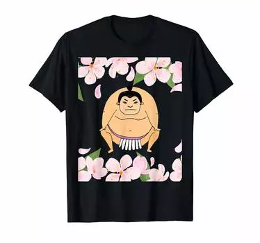 Футболка сумо «Цветущая вишня» чёрный