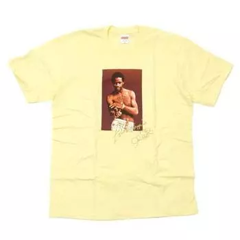 Футболка Supreme ALGREEN TEE БЛЕДНО-ЖЕЛТАЯ размер M