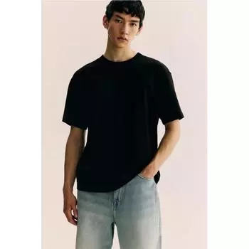 ФУТБОЛКА СВОБОДНОГО КРОЯ HM COOLMAX ЧЕРНАЯ XS