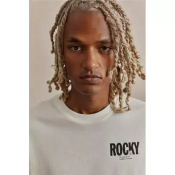 Футболка свободного кроя HM белая Rocky XS