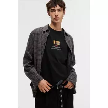 Футболка свободного кроя HM, черная, Kodak S