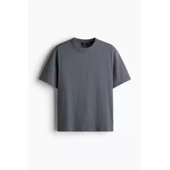 Футболка свободного кроя HM coolMax темно-серая XS