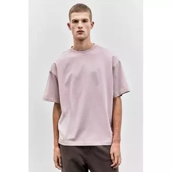 Футболка свободного кроя HM, розовая XS