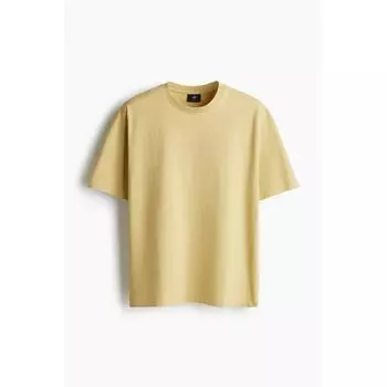 Футболка свободного кроя HM, желтая XS
