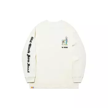 Футболка свободного кроя Li Ning X Steven Harrington с круглым вырезом и длинными рукавами, унисекс, цвет белый AHSTA35-1 M
