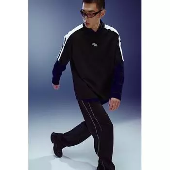 Футболка свободного покроя с принтом HM, черная, Apex XS