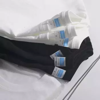 Футболка свободного кроя унисекс с круглым вырезом и коротким рукавом, 2025 г. M белый