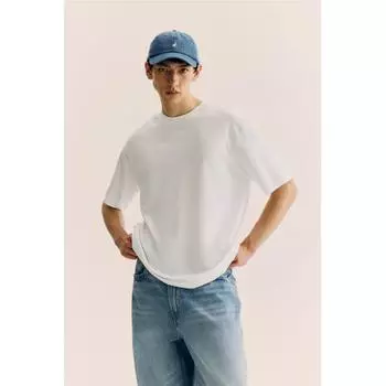 Футболка свободного покроя HM, белая XS