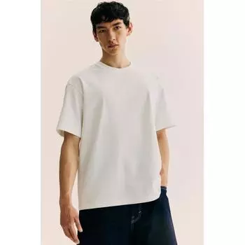 Футболка свободного покроя HM, белая XS