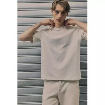 Футболка свободного покроя HM, белая XS