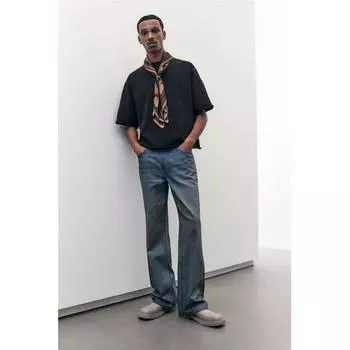 Футболка свободного покроя HM, черная M