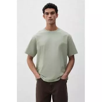 Футболка свободного покроя HM светло-зеленая XS