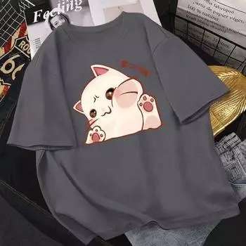 Футболка свободного покроя из хлопка весна-лето новая с короткими рукавами футболка больших размеров топы женские XS