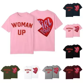 Футболка свободного покроя унисекс с круглым вырезом и принтом M