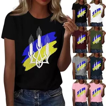 Футболка свободного покроя унисекс с круглым вырезом и принтом XL чёрный