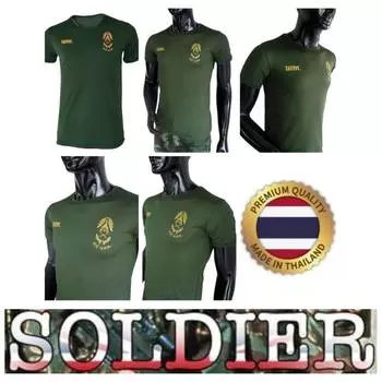 Футболка тайские военные кадеты военный учебный центр студент солдат Таиланд майка круглый вырез принт короткий рукав мужчины женщины унисекс S