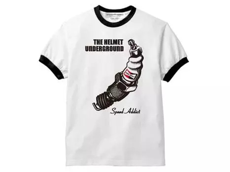 Футболка THE HELMET UNDERGROUND Ringer WHITE M размер S/S белый