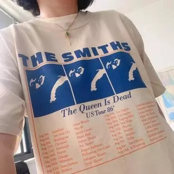 Футболка The Smiths, футболки, женская футболка в стиле ретро, поп-инди-панк-рок-группа Morrissey, новая мужская футболка, одежда с графическим рисунком, женский топ S