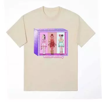 Футболка The Trilogy Tour 2024 Melanie Martinez, ретро-порталы, альбом, футболка, топы, мужские и женские эстетичные модные футболки из 100% хлопка S чёрный