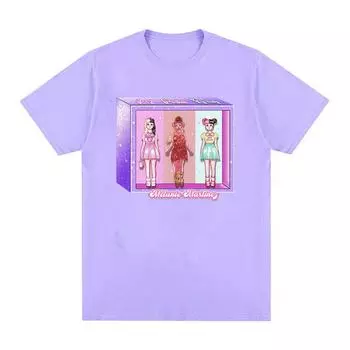 Футболка The Trilogy Tour 2024 Melanie Martinez, ретро-порталы, альбом, футболка, топы, мужские и женские эстетичные модные футболки из 100% хлопка S чёрный