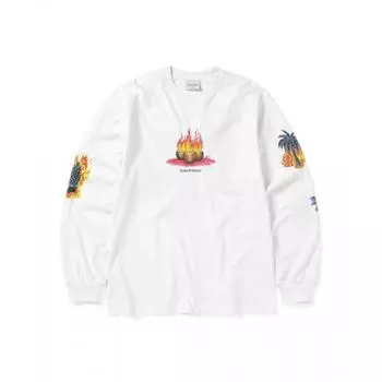 Футболка ThiSiSneverthat Burning Palm Tree LS белая S