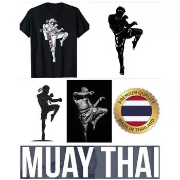 Футболка Tiger Muay Thai Kick Boxing 3D Print Vintage Training UV Protect Quick Dry Men Women Unisex Short Sleeve Round Neck MMA Mix Martial Art S
