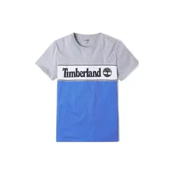 Футболка Timberland Outdoor с цветным принтом и коротким рукавом, с круглым вырезом, мужская, серая A1OA4-052 S