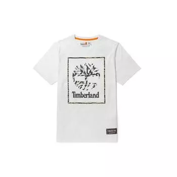 Футболка Timberland Tiger Year Series с камуфляжным принтом и логотипом, круглым вырезом, коротким рукавом, мужская, белая A27GP-100 XL