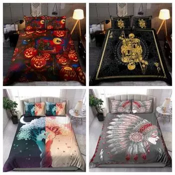 Футболка Tmarc, индейский белый волк, Ловец снов, постельное белье, костюм, наволочка Single 135x200cm