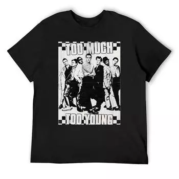 Футболка Too Much Too Young, дешевая быстросохнущая футболка для мужчин S белый