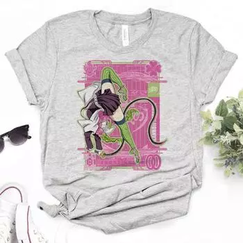 Футболка «Убийца демонов», женская летняя футболка, женская одежда из комиксов аниме M