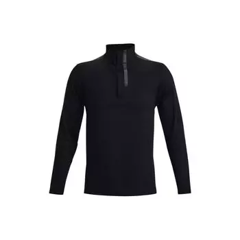 Футболка Under Armour Rush Solid 1/4 Zip Golf Sports Printed Stand воротник короткий рукав футболка мужские топы черный 1361803-001 XXL