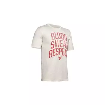 Футболка Under Armour с круглым вырезом, мужские топы, пик-белый 1351583-110 XL