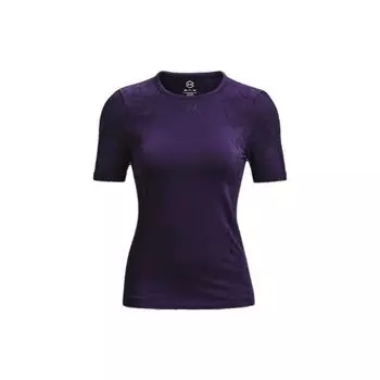 Футболка Under Armour Training Breathable Fited Crew Neck Short Sleeve T Shirt Women Tops Purple 1365716-571 XS