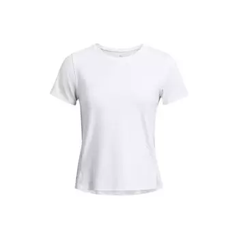 Футболка Under Armour UA Elite Solid Quick-Dry с круглым вырезом и коротким рукавом, женская, белая 1383364-100 M