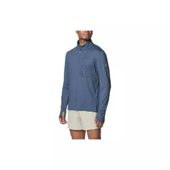 Футболка Under Armour UA Trail Run Solid Logo Pocket Design с длинным рукавом для мужчин, цвет Downpour-Gray 1383244-044 XL