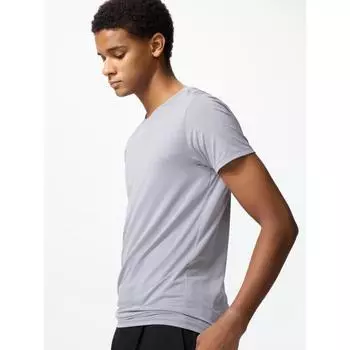 Футболка Uniqlo Airism с круглым вырезом и коротким рукавом 00 WHITE/MEN XS