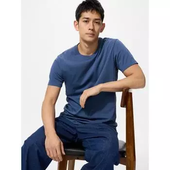 Футболка Uniqlo Dry Color Crew Neck с коротким рукавом 00 WHITE/UNISEX XS