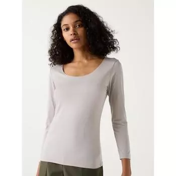 Футболка Uniqlo Heat Tech U Neck часть 8 00 WHITE/WOMEN S