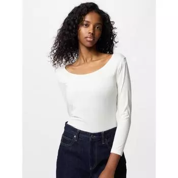 Футболка Uniqlo Heat Tech U Neck часть 8 00 WHITE/WOMEN XS