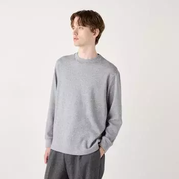 Футболка UNIQLO из мягкого трикотажного флиса с круглым вырезом